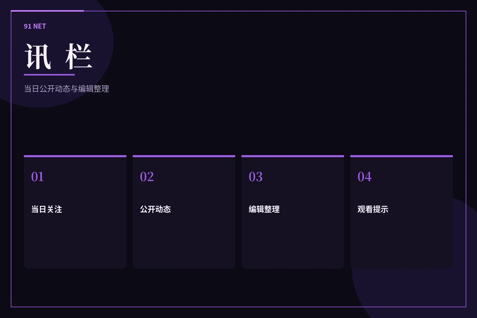 讯栏导览